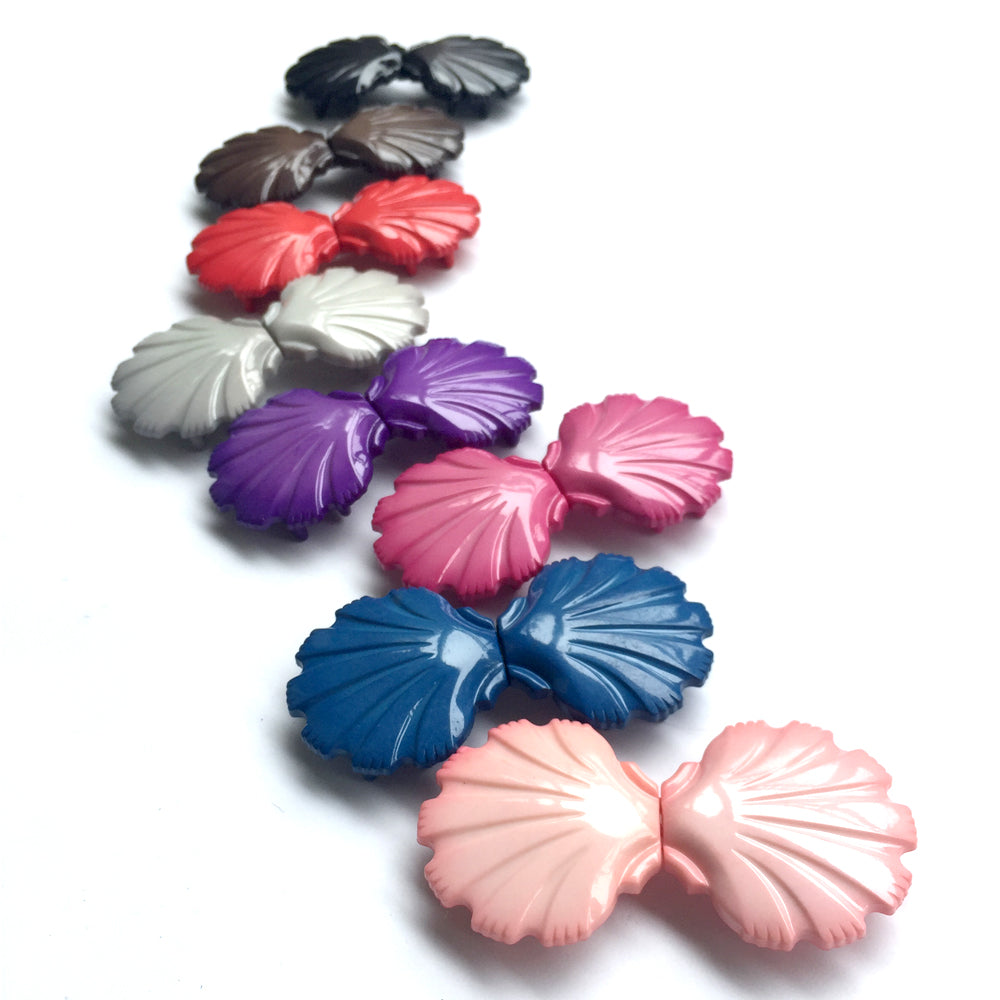 Mermaid Seashell Belt, Elastic Dress Belt, Retro Dress Belt, 1970s Shell Belt Buckle from Japan