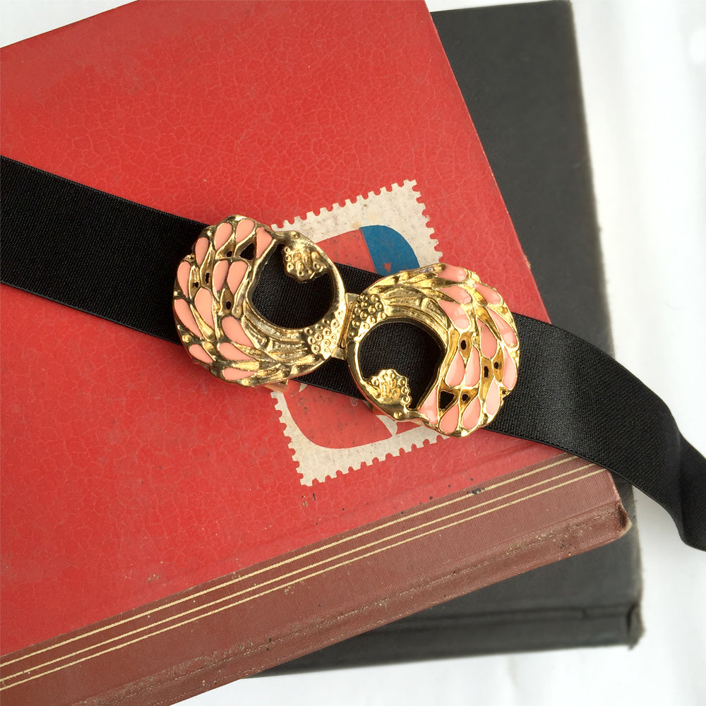Cinturón nupcial dorado con cierre, cinturón metálico de noche dorado, cinturón elástico de los años 60 y 70 con hebilla de cinturón de metal vintage