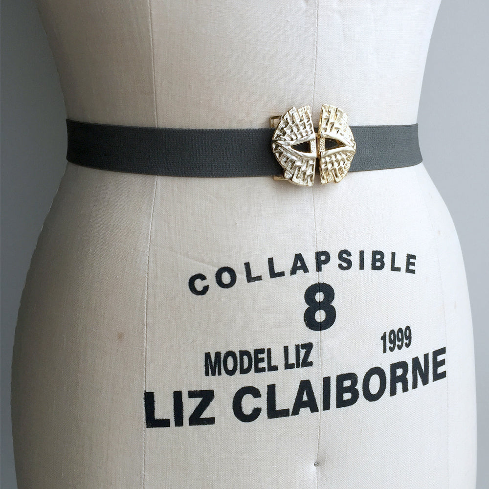 Cinturón elástico de oro vintage, cinturón de vestido de cintura para damas, cinturón pequeño personalizado de talla grande
