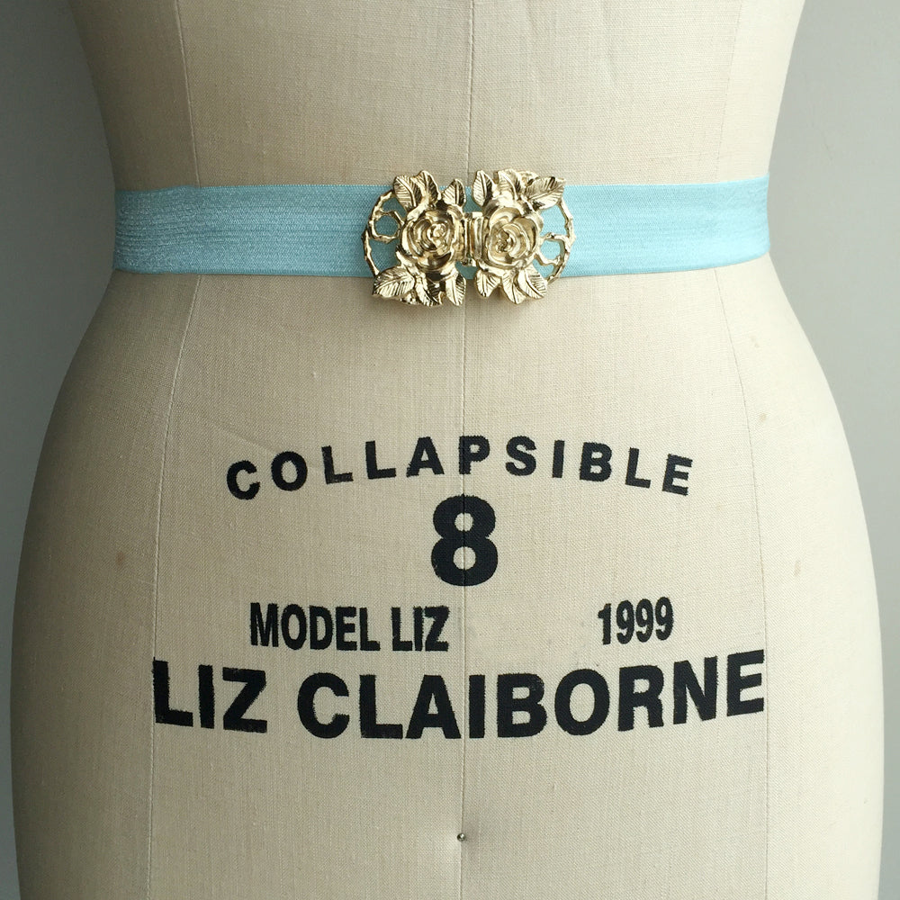 Gold Floral Belt, Flower Belt Buckle, Gold Belt for Dress, Flower Belt for Wedding Dress