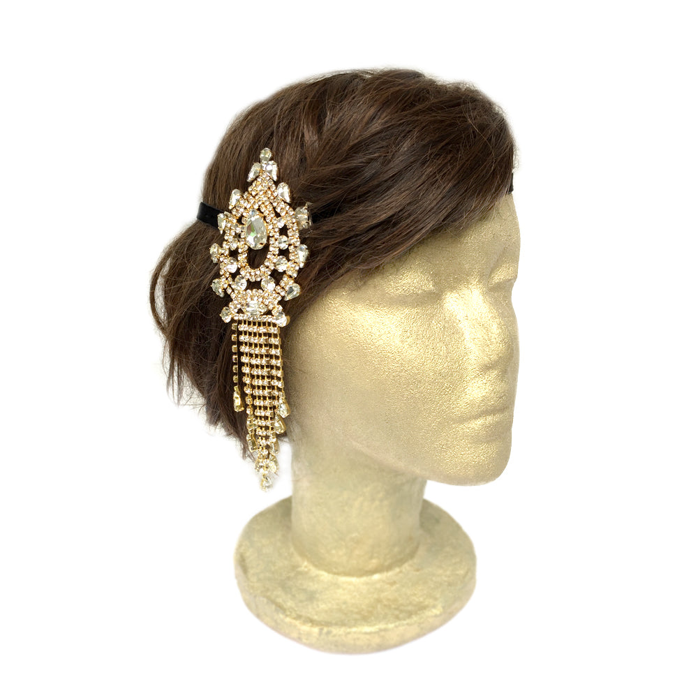 Rhinestone Hair Piece for Wedding, Bridal Hair Accessories, Dangle Headpiece, Dangle Hair Jewelry