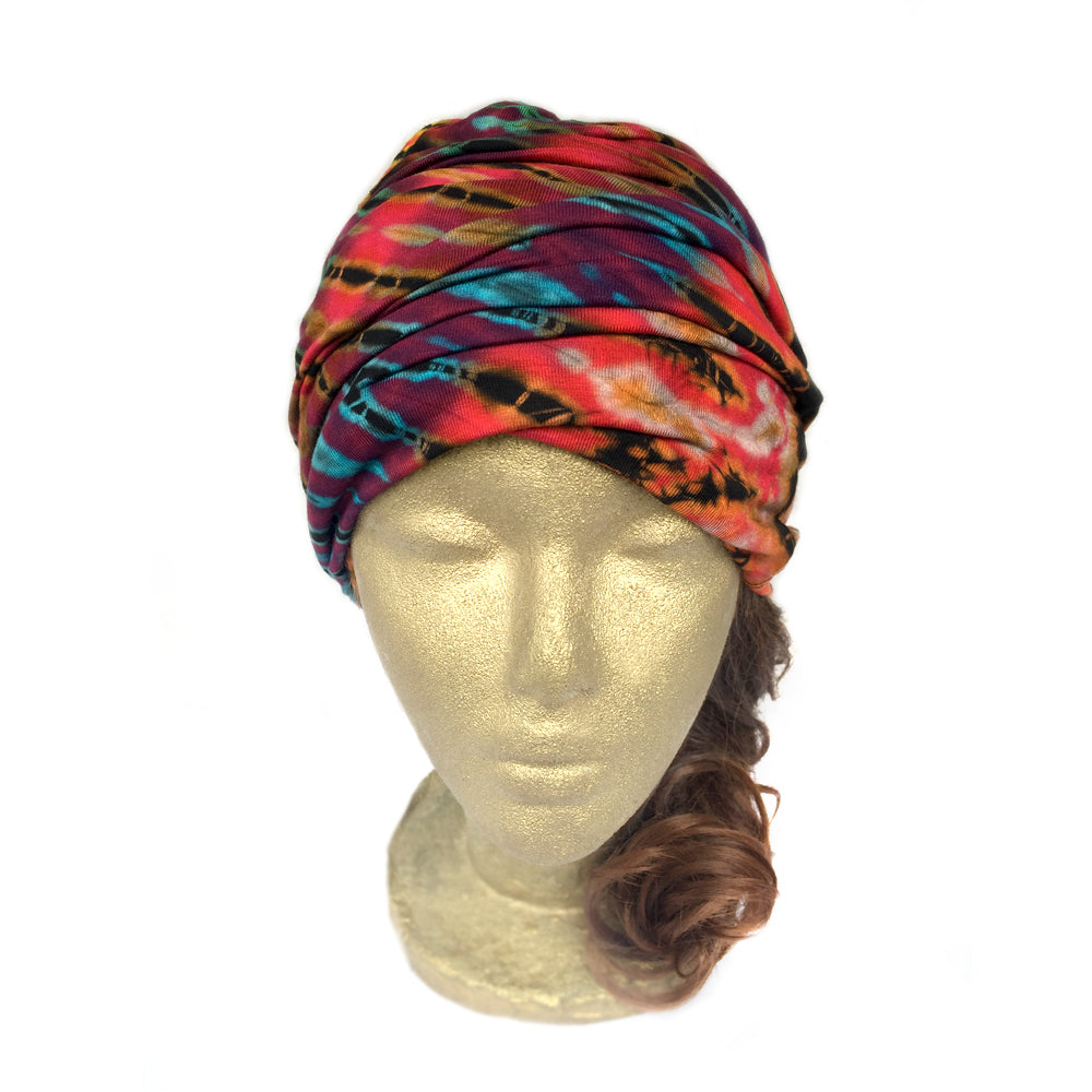 Tie Dye Headband, Extra Wide Scrunch Headband, Wide Headband Wrap