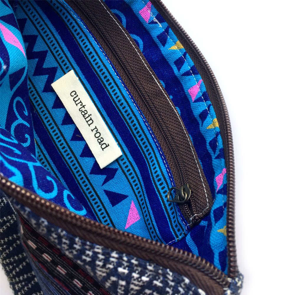 Bridesmaids Clutch Purse, Makeup Zipper Pouch, Personalised Hippie Boho Wedding Gift