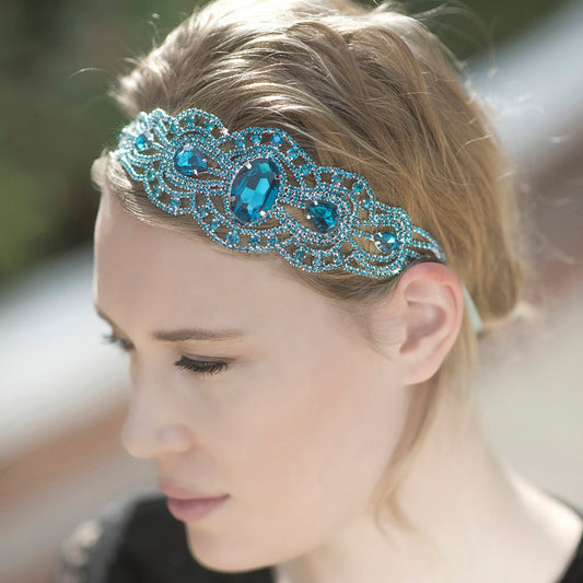 Mermaid Hair Accessories, Beach Wedding Hair Piece, Turquoise Hair Accessory, Pink Headpiece