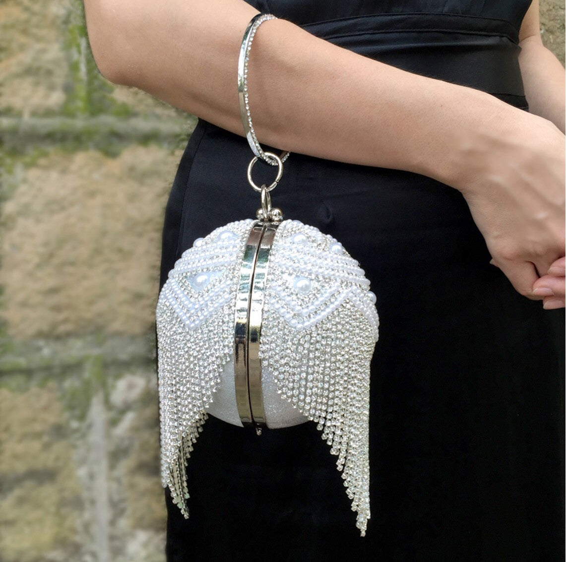 Evening Clutch Bag, Pearl Clutch Bag, Wedding Clutch